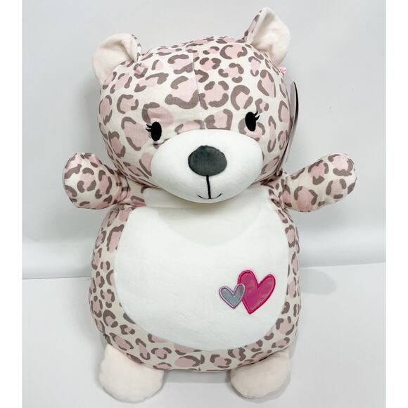 Squishmallows Hug Mees Lexie Cheetah Pink White KellyToys NWT - Picture 1 of 3